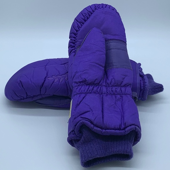 IIGORDINI- PURPLE SNOW GLOVE MITTONS - Picture 1 of 2